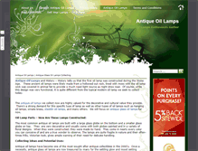 Tablet Screenshot of antique-oillamps.com